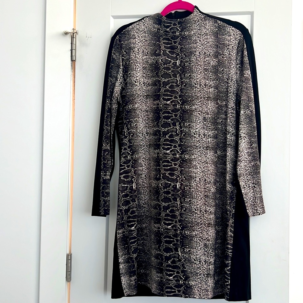 French Connection stretch snake print dress